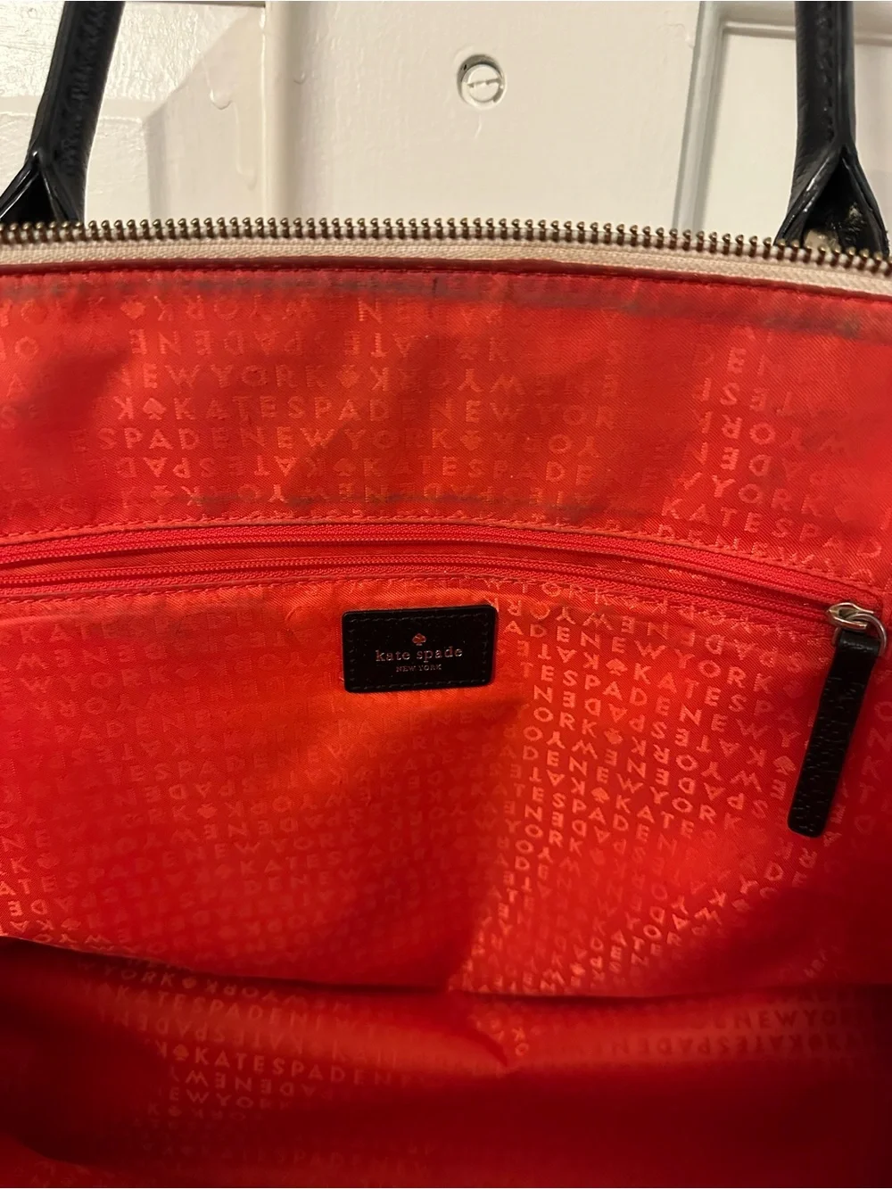 kate spade Two-Tone Black and Cream Tote